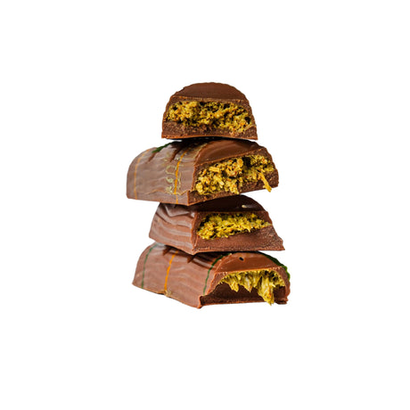 Mini pistachio kunafa chocolate bar 50g.