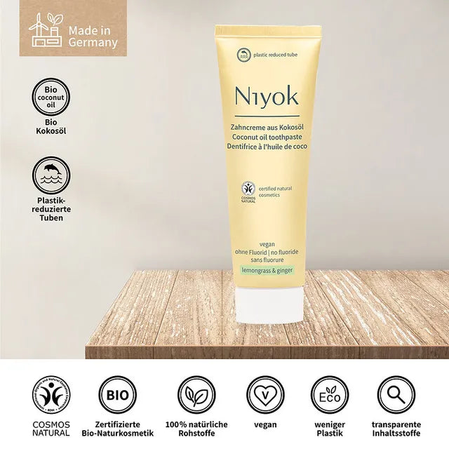 Niyok Coconut Oil Toothpaste - Lemongrass And Ginger