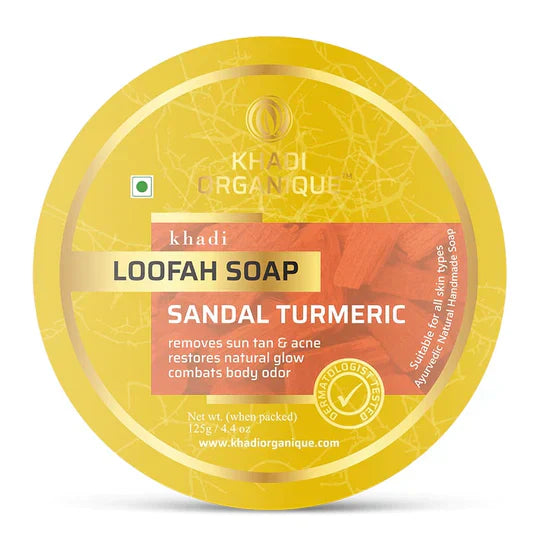 Sandalwood And Turmeric Loofah Soap-125g