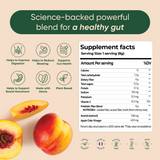 GUT HEALTH PEACH Prebiotic drink mix - box - 15 sachets 120g