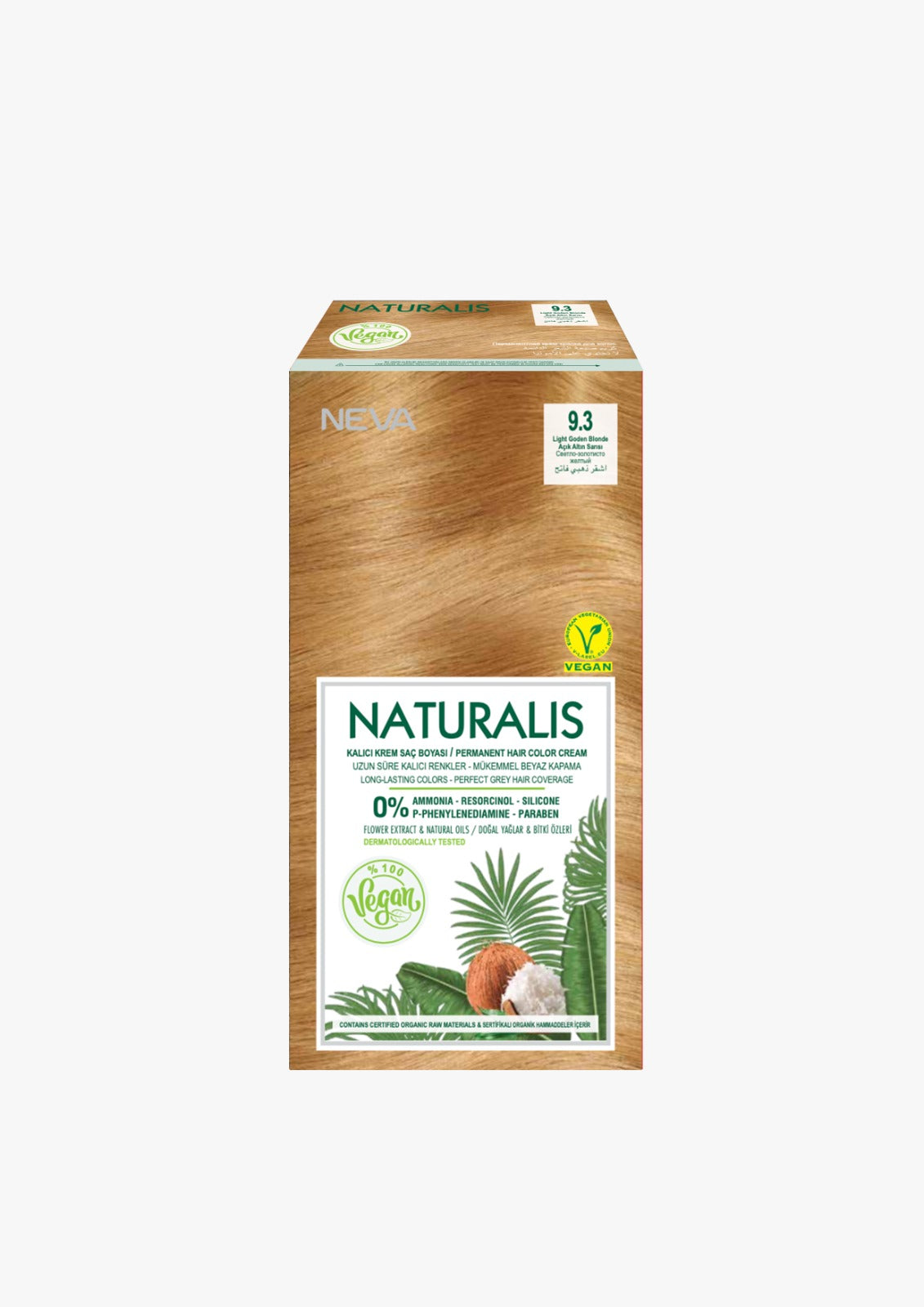 Naturalis Hair Color-Light Golden Blonde 9.3