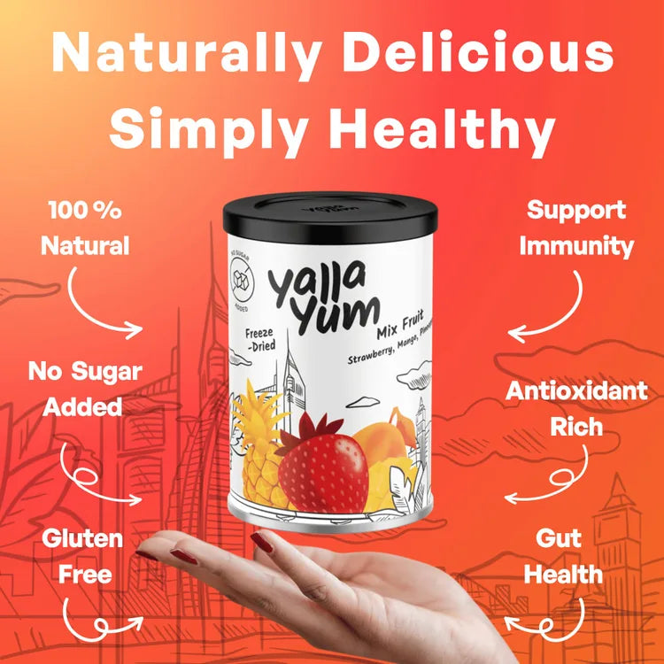 Freeze-Dried Mix Fruit | Crunchy Natural Fruit Snack