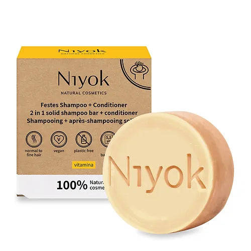 Niyok 2 In 1 Shampoo Bar + Conditioner Bar - Vitamina