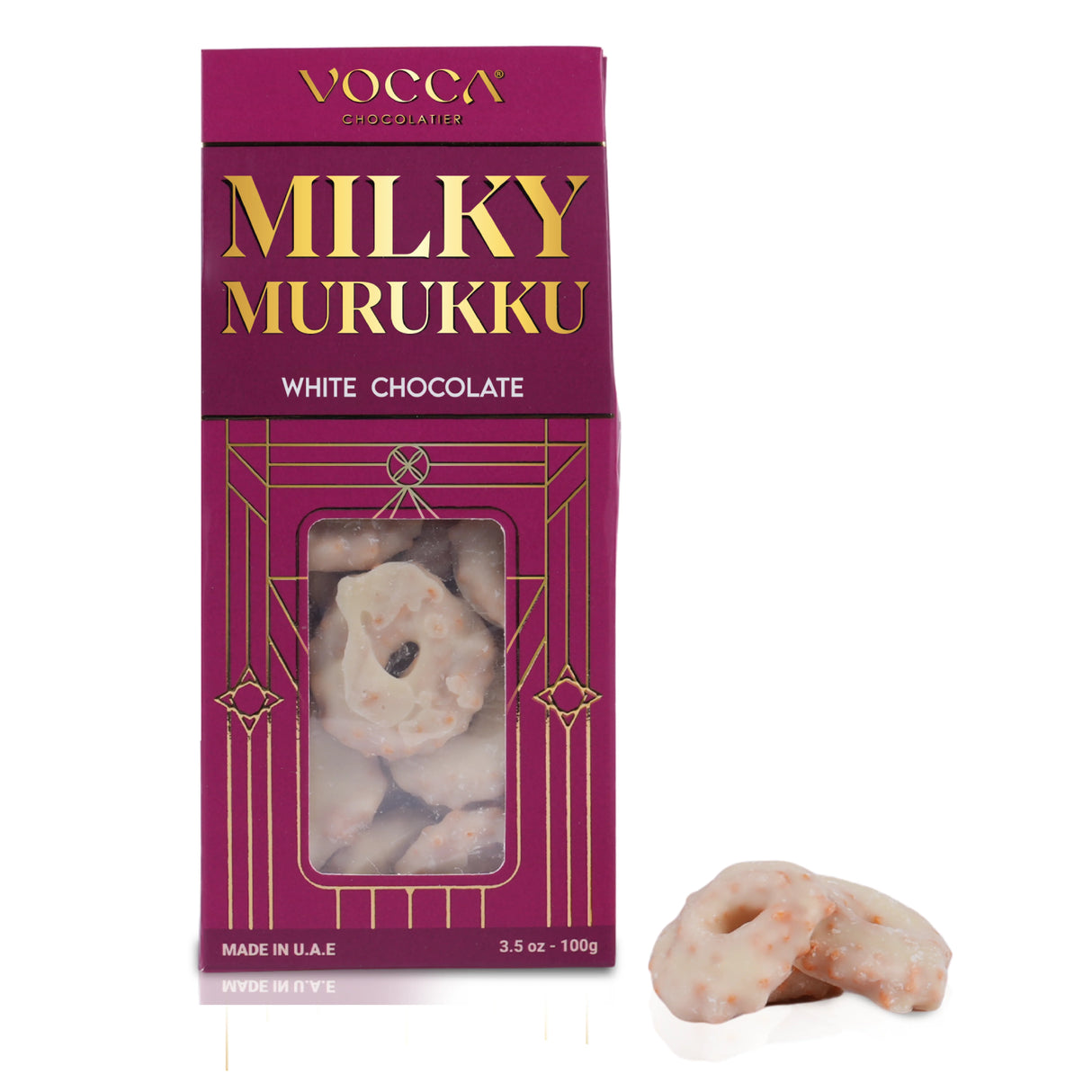 Milky Murukku Coated In White Chocolate 100g