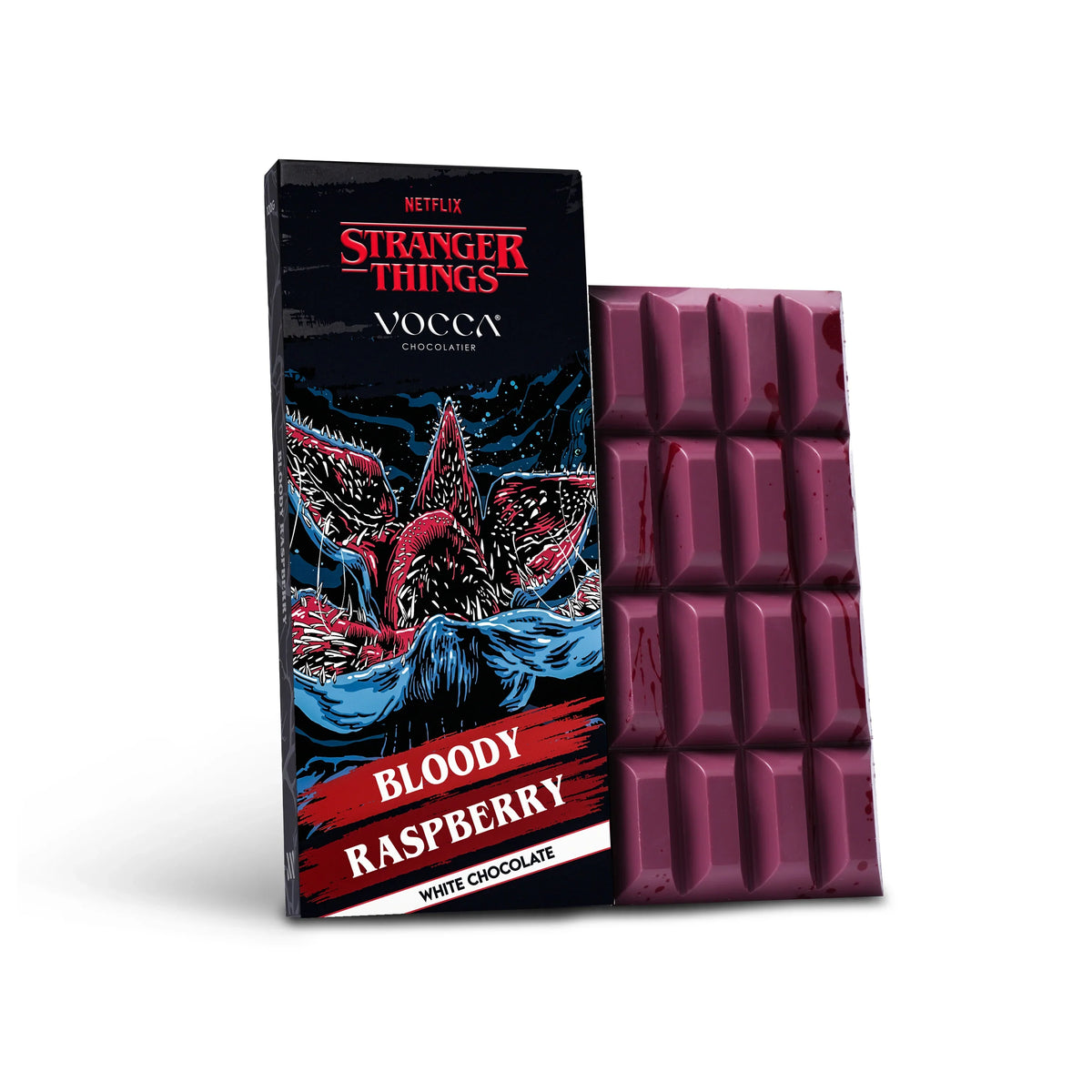 Bloody Raspberry in White Chocolate 100g – tangy raspberry white chocolate bar