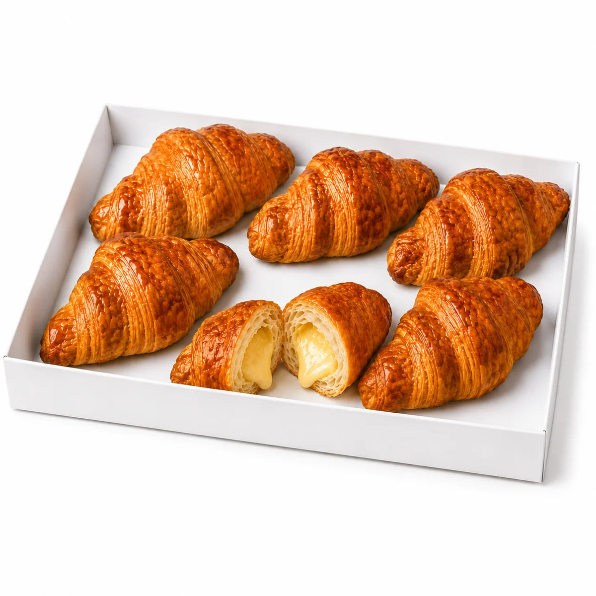 Organic Fresh Cheese Croissants 6 Pcs