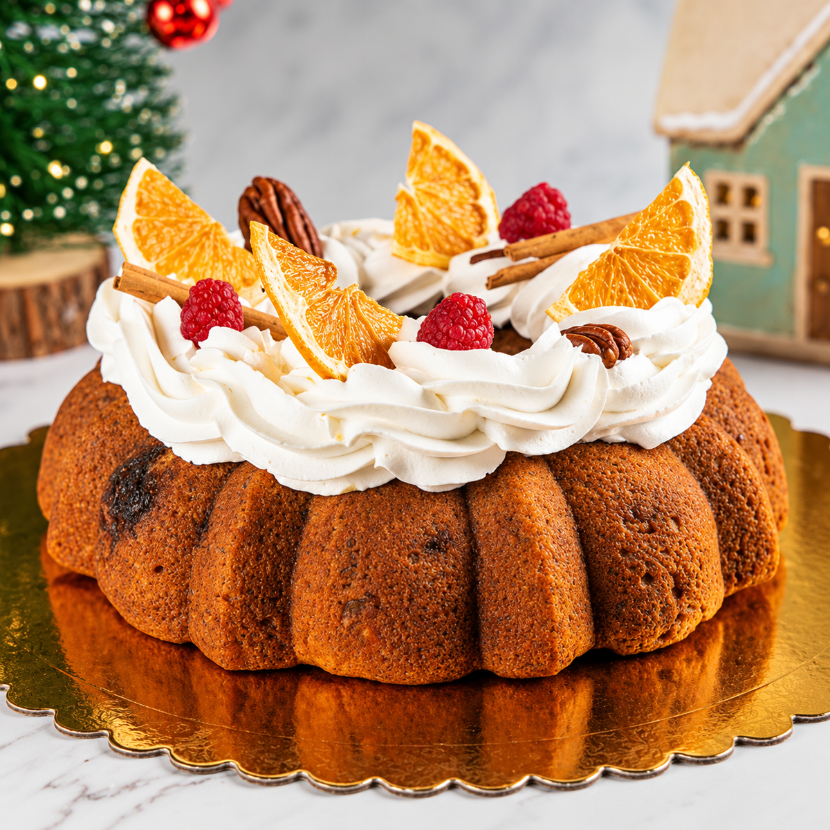Christmas Wreath Cake – festive holiday celebration cake