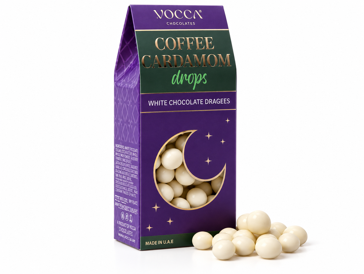 Coffee Cardamom Drops 100g – limited edition aromatic chocolate