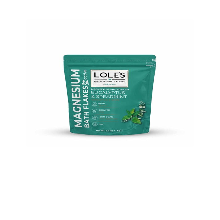 Lole's Magnesium Bath Flakes Eucalyptus &amp; Spearmint 1kg
