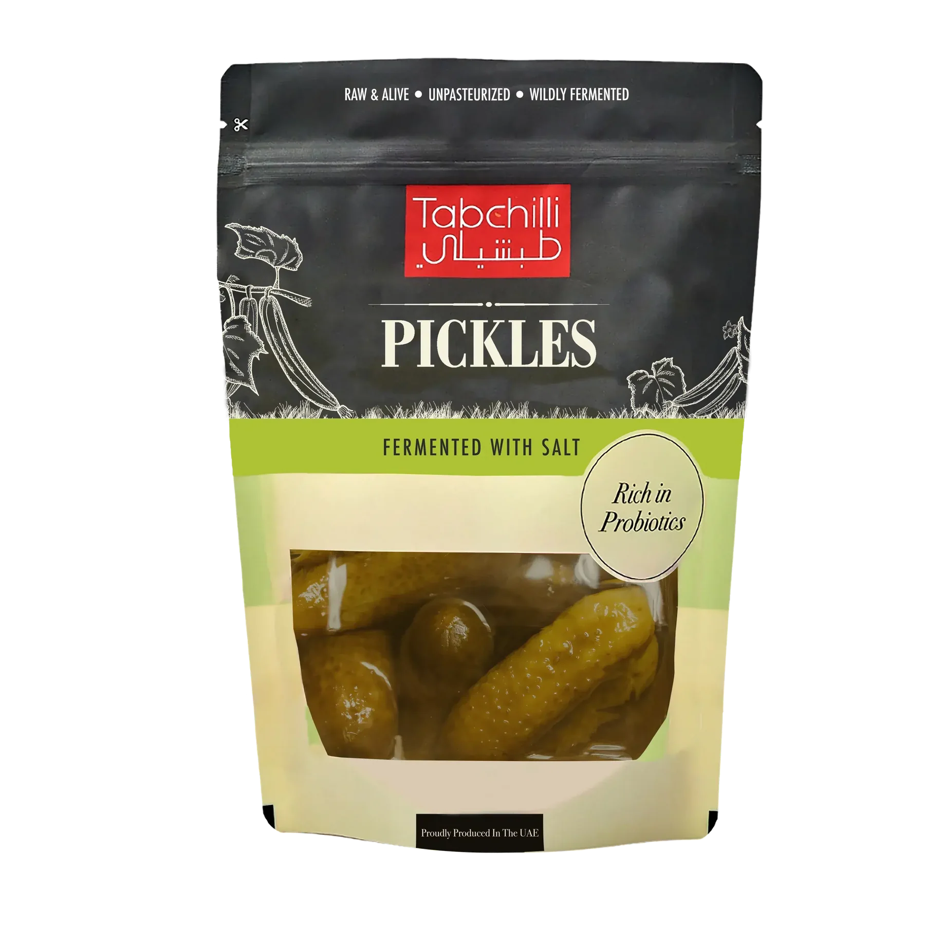 Fermented Pickles 500g – naturally fermented crunchy pickles