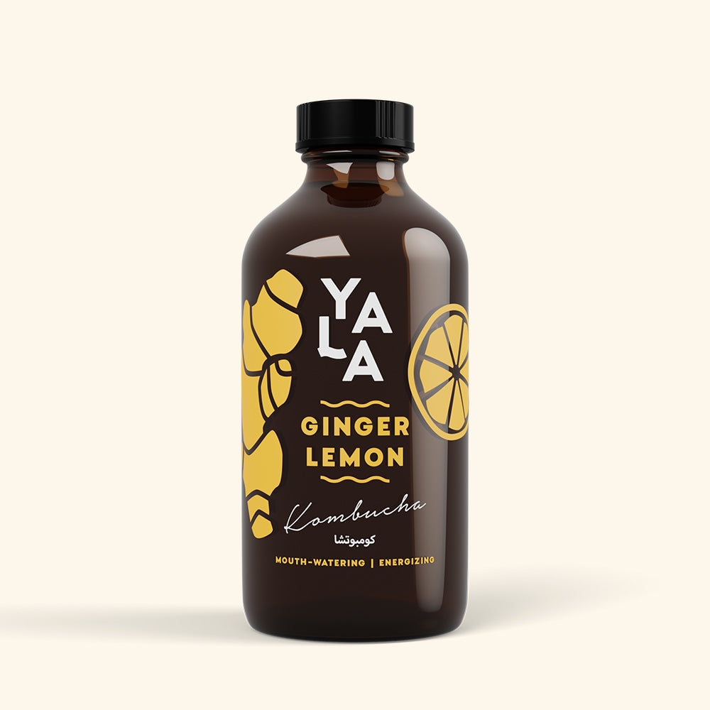Yala Ginger &amp; Lemon Bottle Kombuca 250ml