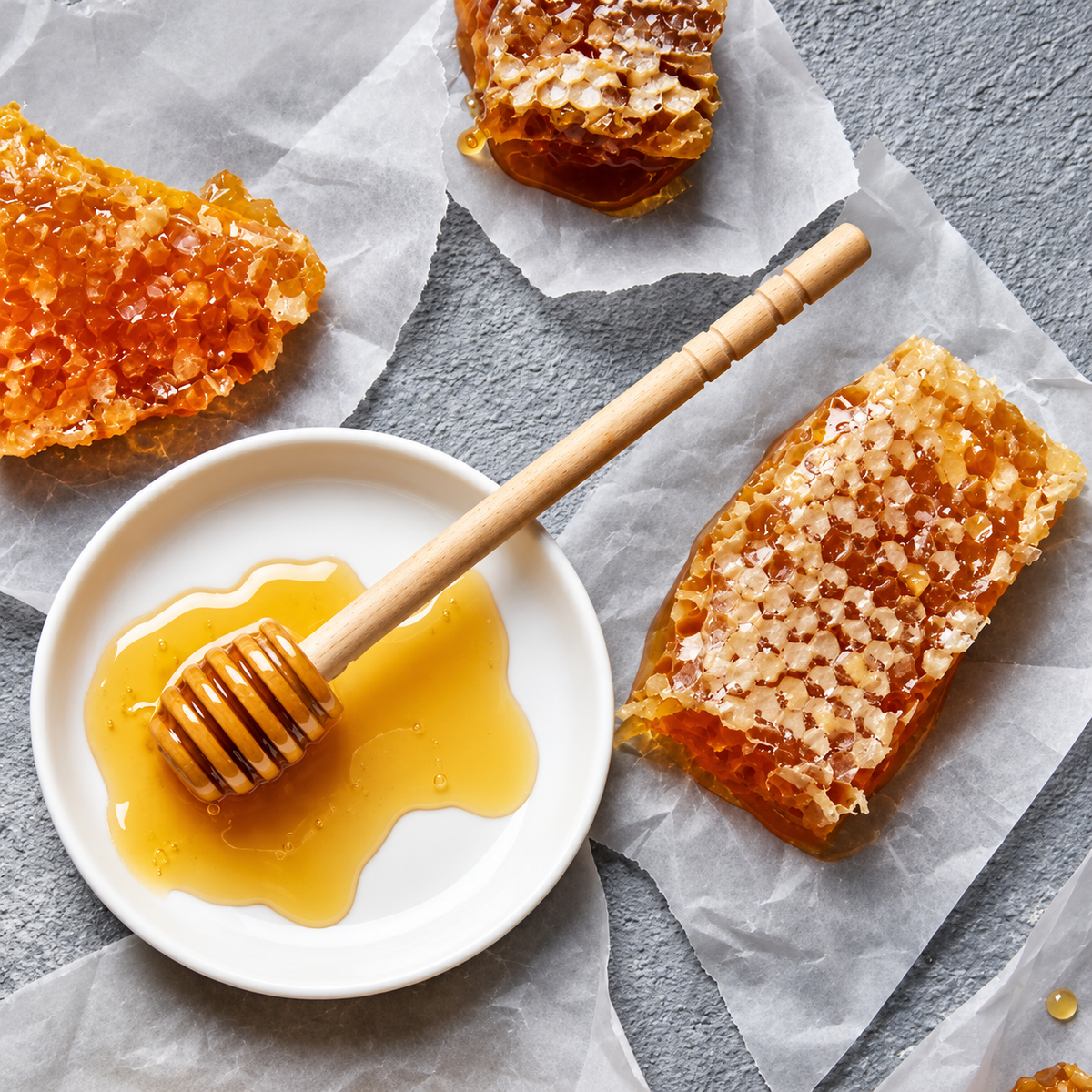 Hand-Cut Natural Honey Comb – raw unprocessed honeycomb