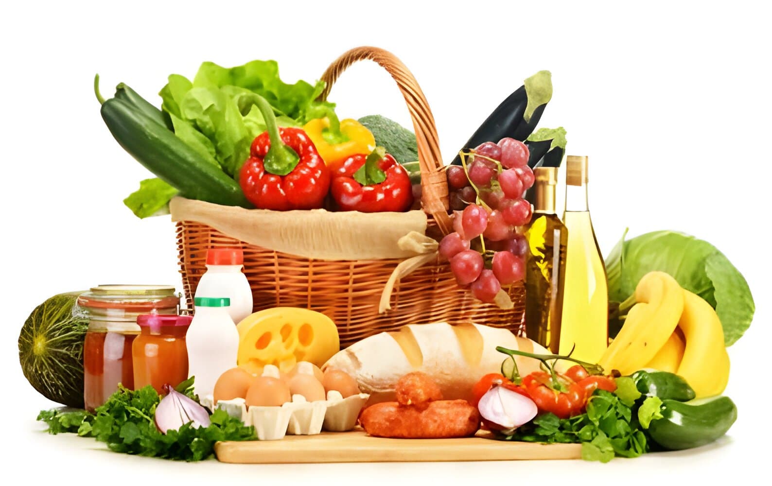 Organic Food in Dubai - Basket full of organic products