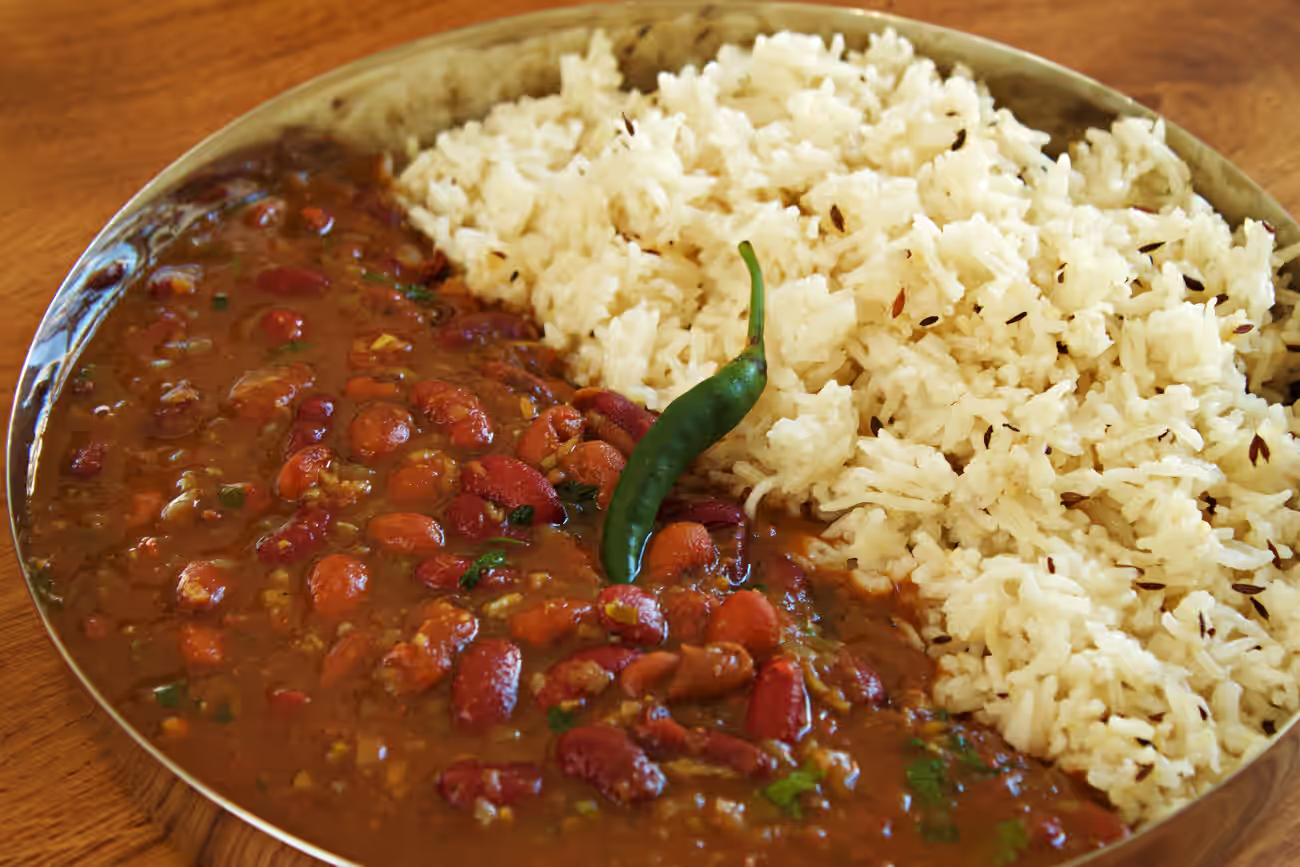 Rajma Chawal Indian Style